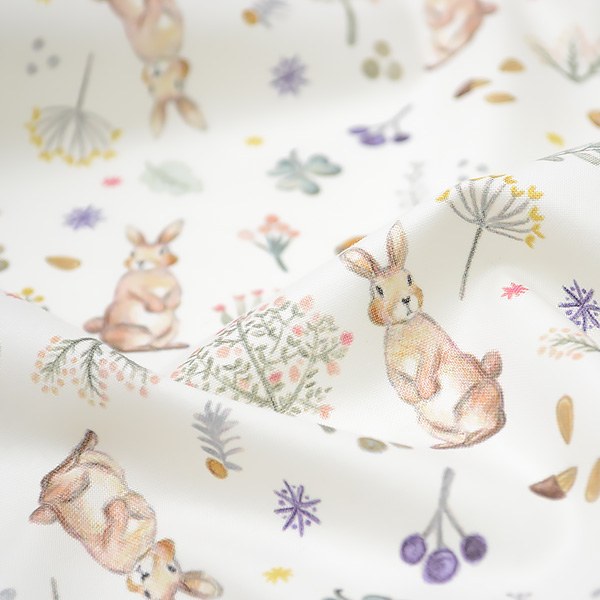 Cotton sheeting-Milky Rabbit(44")