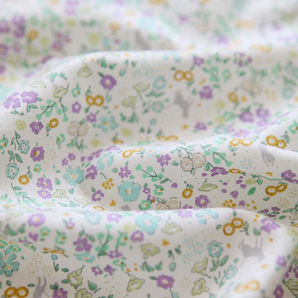 Cotton sheeting-Forest of Cats Lavender(44")