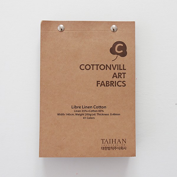 Sample swatch book-Libre linen cotton(43colors)