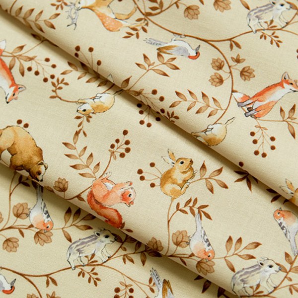 Cotton sheeting-On the Tree Beige(44")