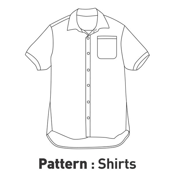  Men's Sleeve Shirt Pattern CTV-096(Adult)