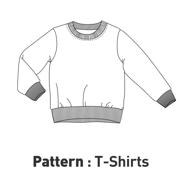 Children's pattern -Man to man T-shirt CTV-008