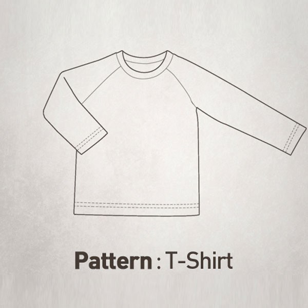 Children Pattern - Raglan Long Sleeve Polo Shirt CTV-007