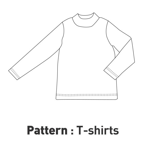 Children's Pattern - Neck Polar Long-sleeve T-shirtCTV-014