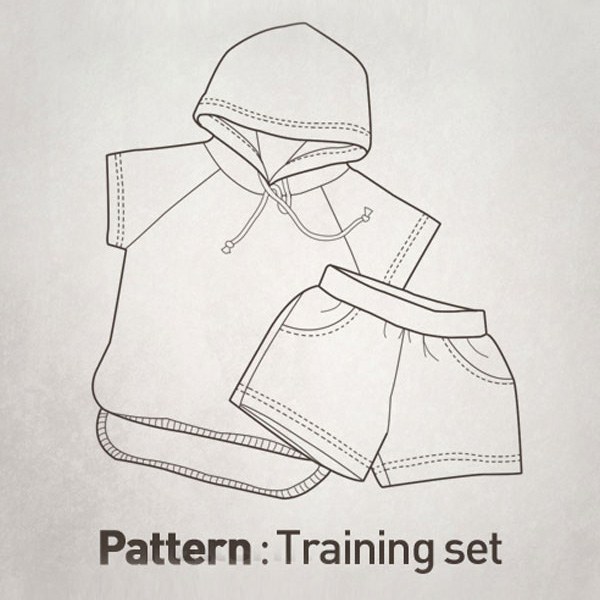Children Pattern - Raglan Hood Summer Training Set CTV-035