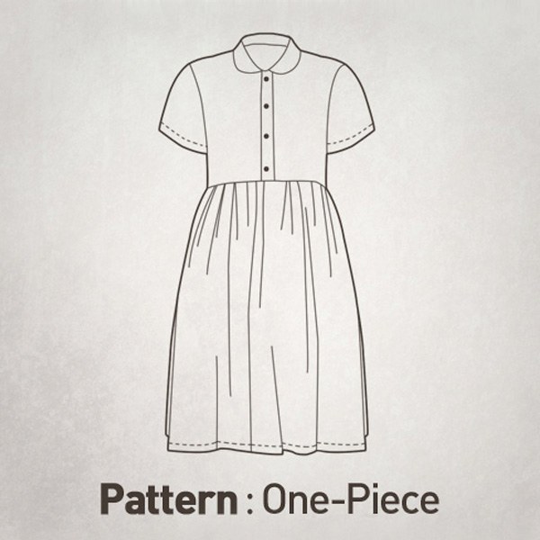 Collar Dress Pattern CTV-072(Adult)