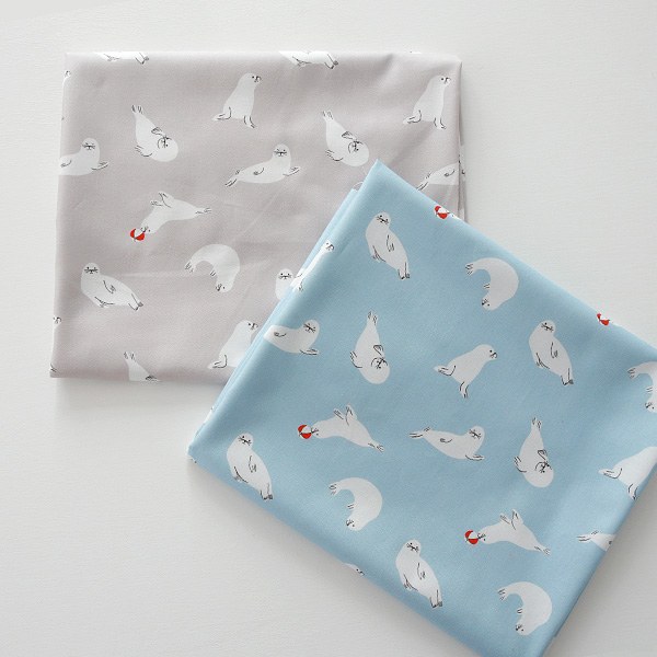 Cotton sheeting-Baby seal, 2colors(44")