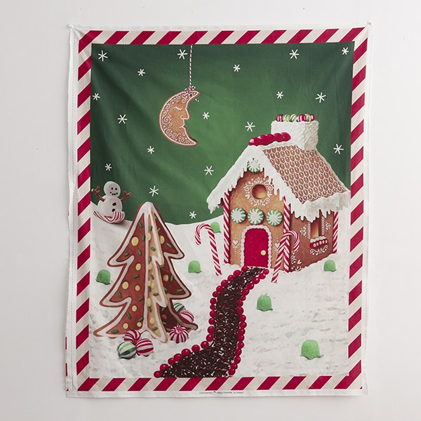 Cotton sheeting-Emanon Happy House Forest Sweets House(44")