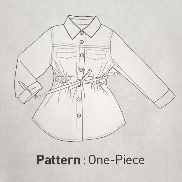 Children's Pattern - Shirt Type One Piece CTV-046