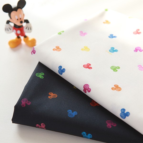 Cotton sheeting-Disney-Rainbow Mickey, 2colors(44")