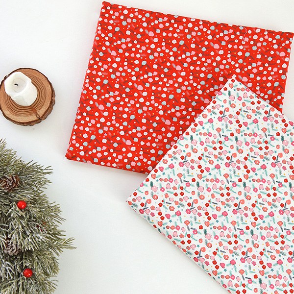 Cotton sheeting-Merry Bloom, 2colors(44")