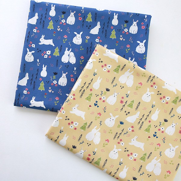Cotton sheeting-Meadow Rabbit, 2colors(44")