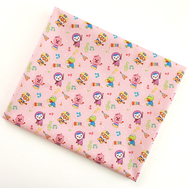 Cotton sheeting-Pororo-Music Band(44")