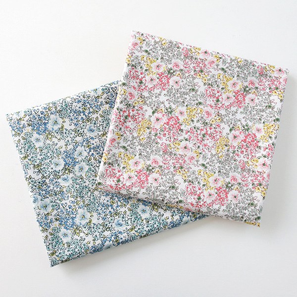 30s wide cotton fabric-Veronica Bouquet, 2colors(58")