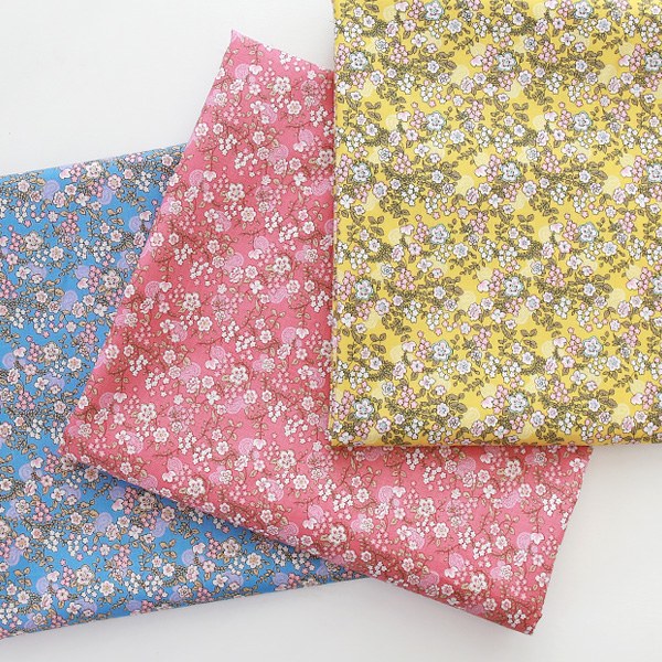 30s wide cotton fabric-Haru Hana, 3colors(58")