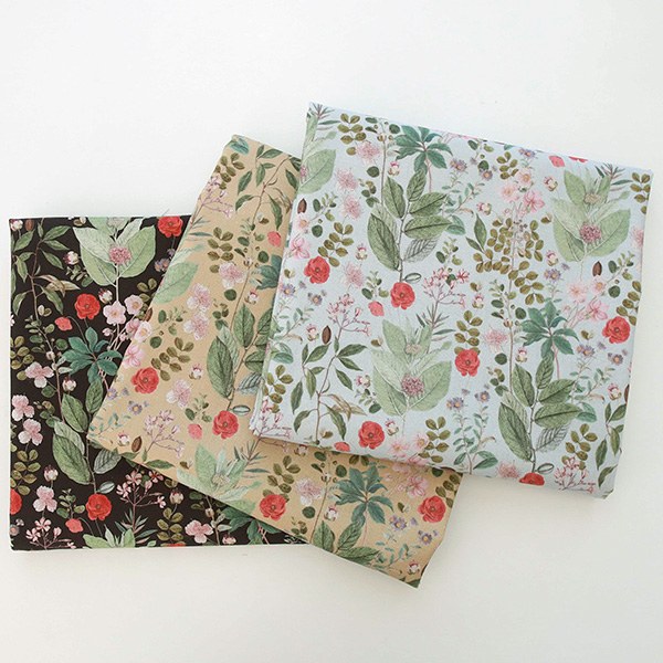 Linen Cotton-Vintage Rose Garden, 3colors(54")