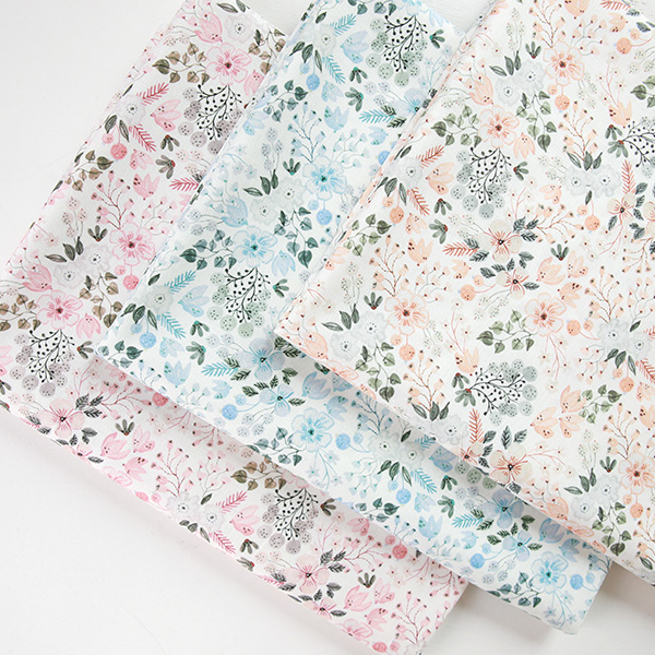 Cotton sheeting-Cynoglossum, 3colors(44")