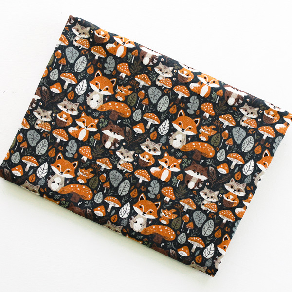 20s Cotton Fabric - Mushroom Garden