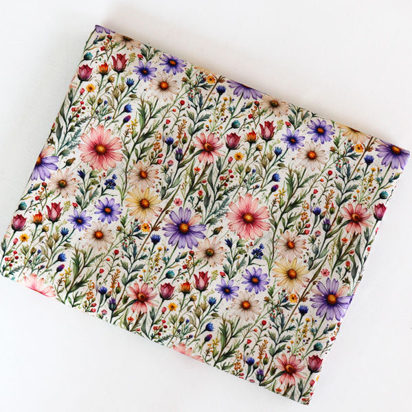 20s Cotton Fabric - Wildflower Garden