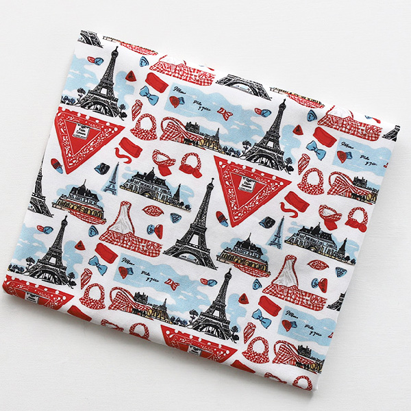 20s Cotton Fabric - Romantic Paris